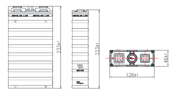 Батарея лития IEC62619 3.2V 100Ah LiFePO4 для RV 1